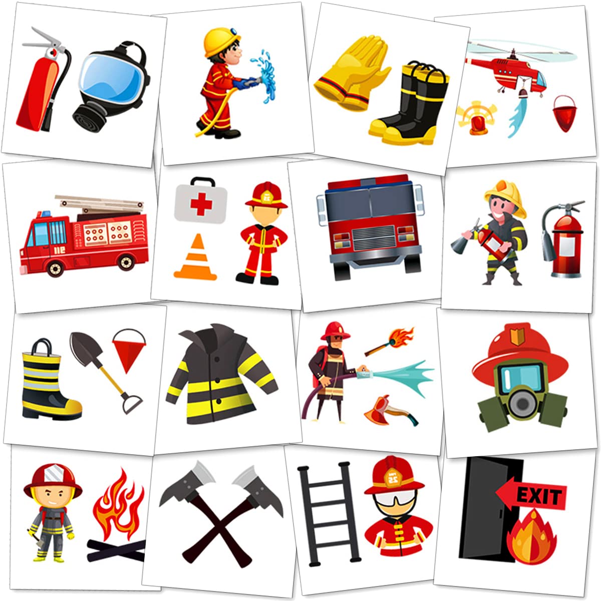 Buy Firefighter Temporary Fake Tattoo Sticker set of 2 Online in India -  Etsy